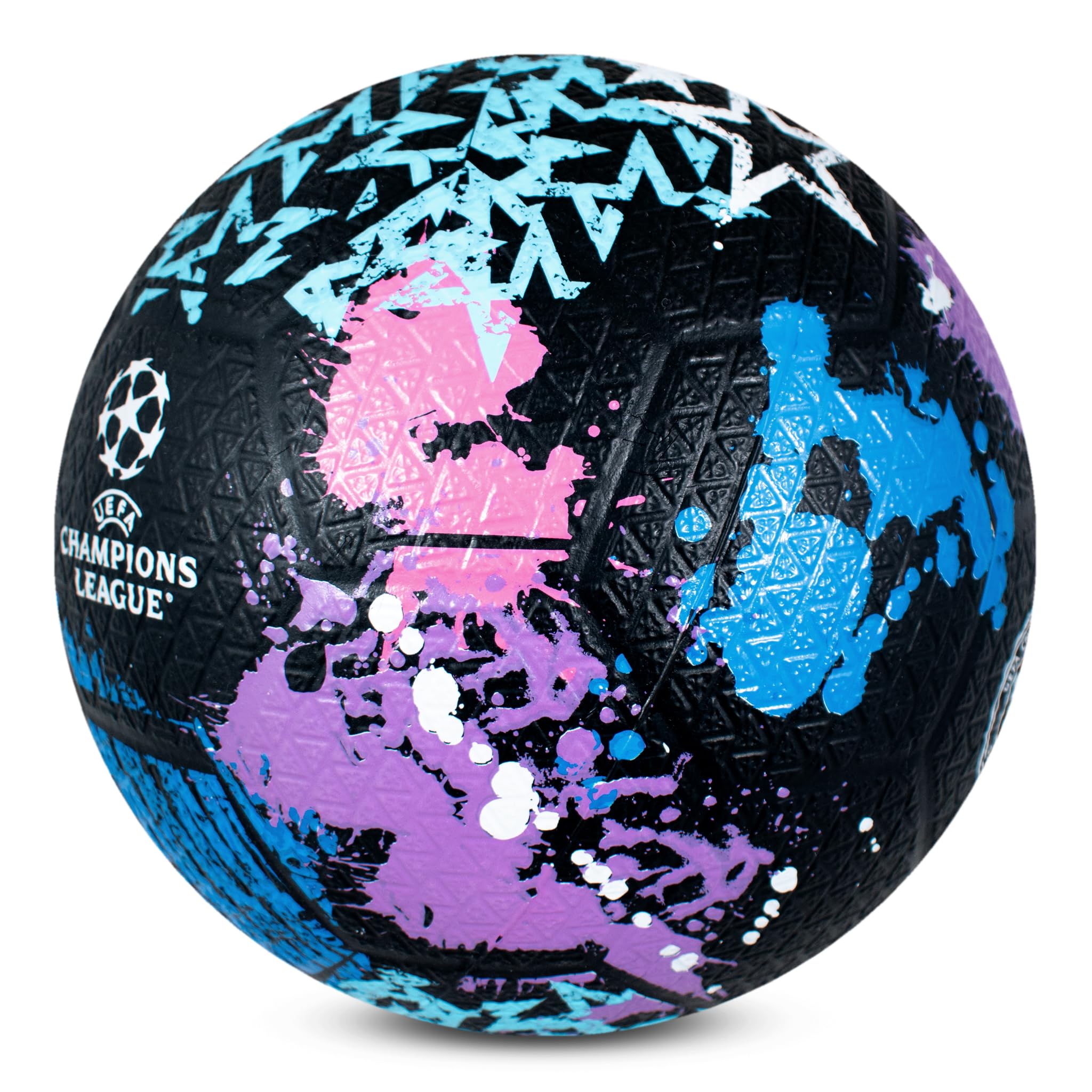 Hy-Pro Pallone da strada in gomma con licenza ufficiale UEFA Champions League, misura 5, ottima idea regalo, prodotto UCL, per interni ed esterni