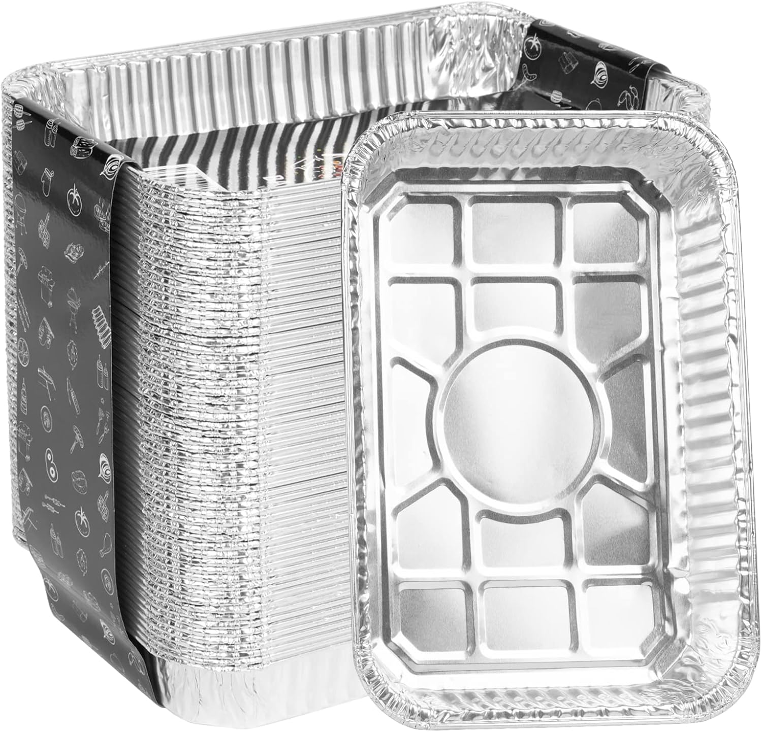 SHINESTAR 60Pack Drip Pans for er, Grill Accessories