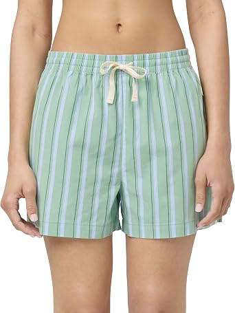 florence by mills Womens Villa Collection Poplin Stripe Boxer Short