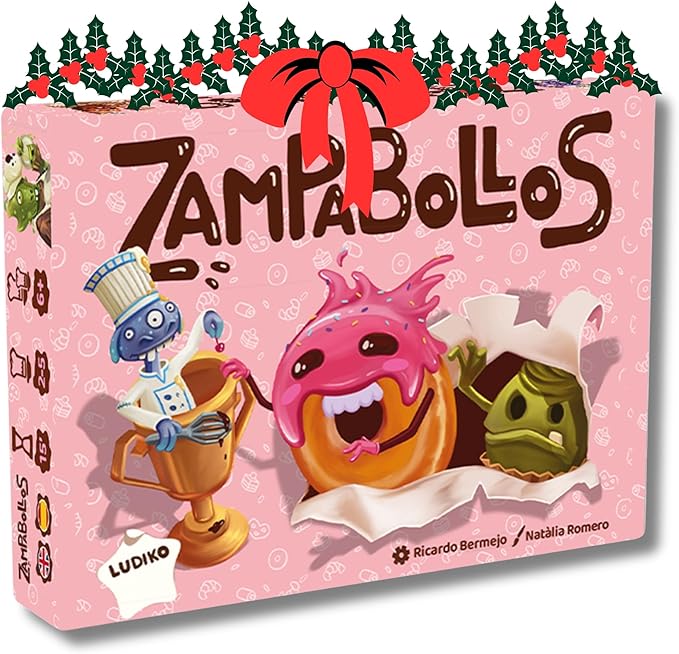 LUDIKO Zampabollos Juego Cartas niños 6 años y Adultos Amantes de los Bollos y los Juegos de Mesa | De 2 a 5 Jugadores | Aprende a Jugar en 1 Minuto y Compite por los Bollos Navidades