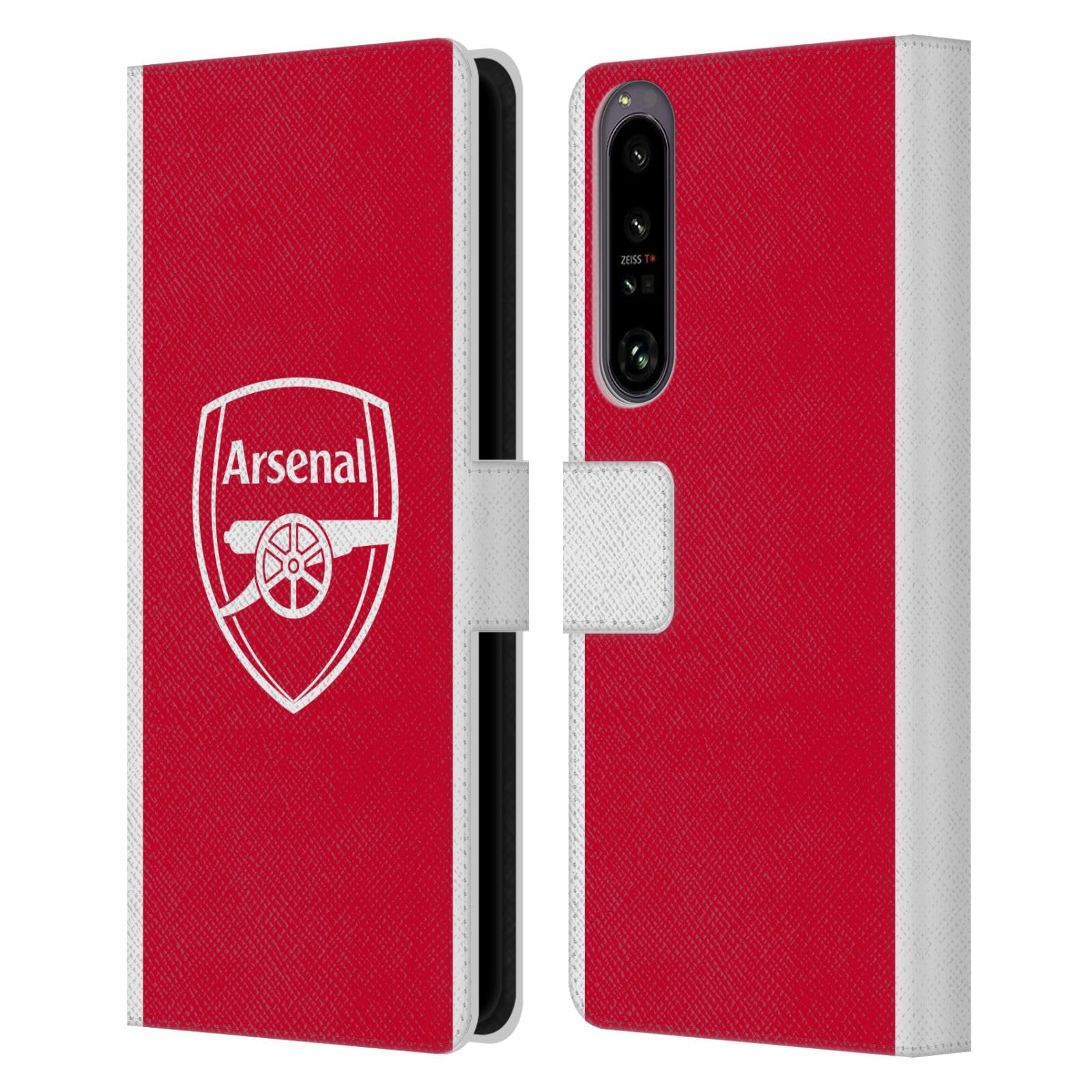 Head Case Designs Officially Licensed Arsenal FC Home 2025/26 Kit Leather Wallet Case Compatible With Sony Xperia 1 IV โ image 1