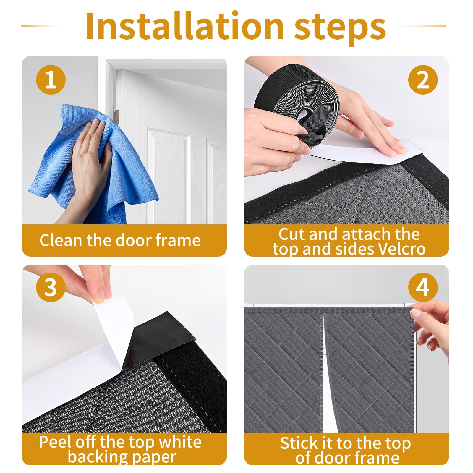 Tenda Termica Isolante Freddo e Caldo Diealles Shine 90 x 200cm, Magnetica per Porte