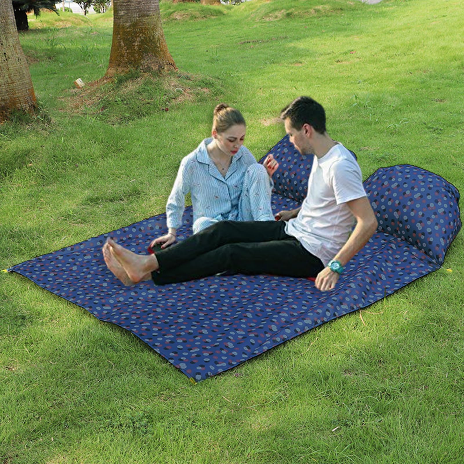 Amazon.co.jp: SASATO レジャーシート 枕 [ペグ4本付き 専用収納袋付き