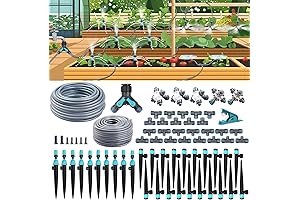 Onarway Garden Drip Irrigation System: Premium Raised Garden Bed Drip Irrigation Kit...