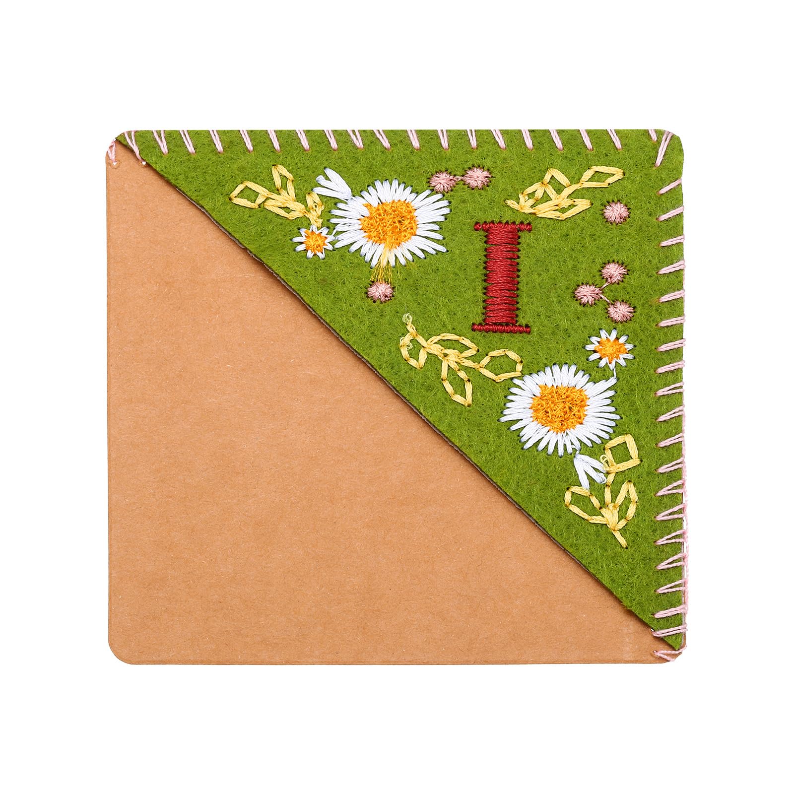 PATIKIL Personalized Embroidered Corner Bookmark