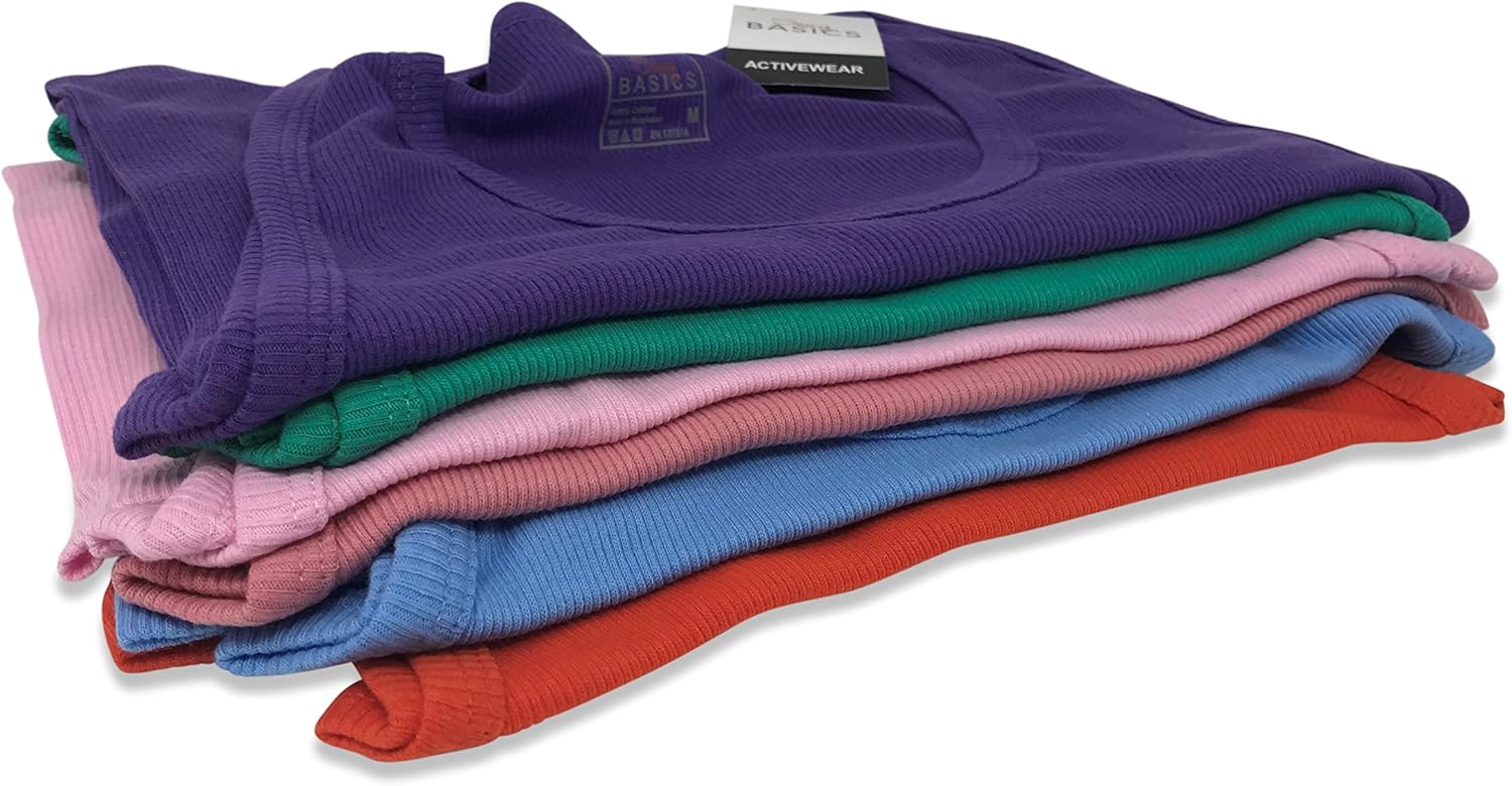 Sexy Basics Tank Tops for Women, Cotton Flex Tank Tops- Multi Packs - Image 7