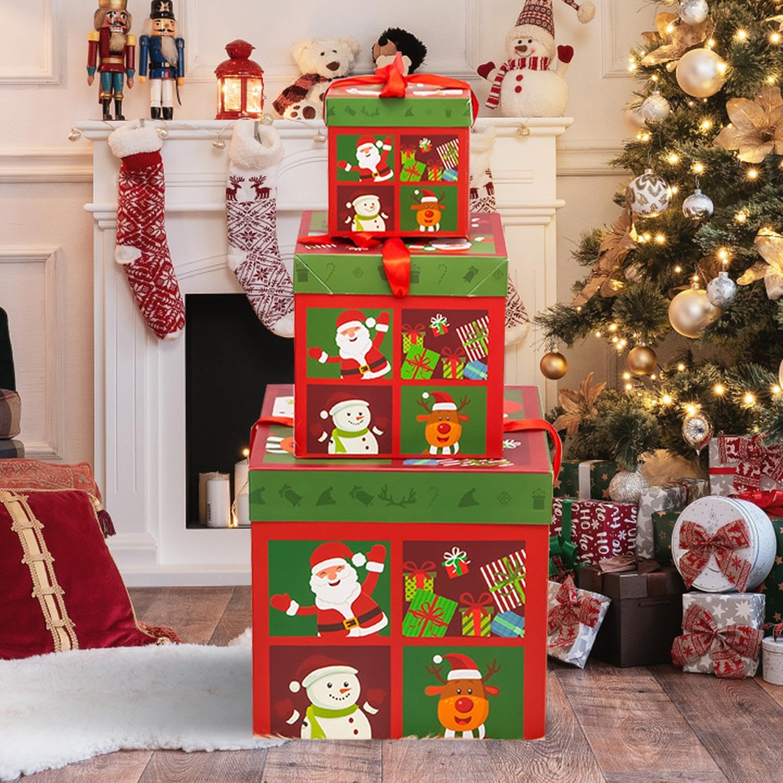 Amazon | クリスマスネストボックス - 段ボール箱デコレーションタワー Amazon | クリスマスネストボックス - 段ボール箱デコレーションタワー