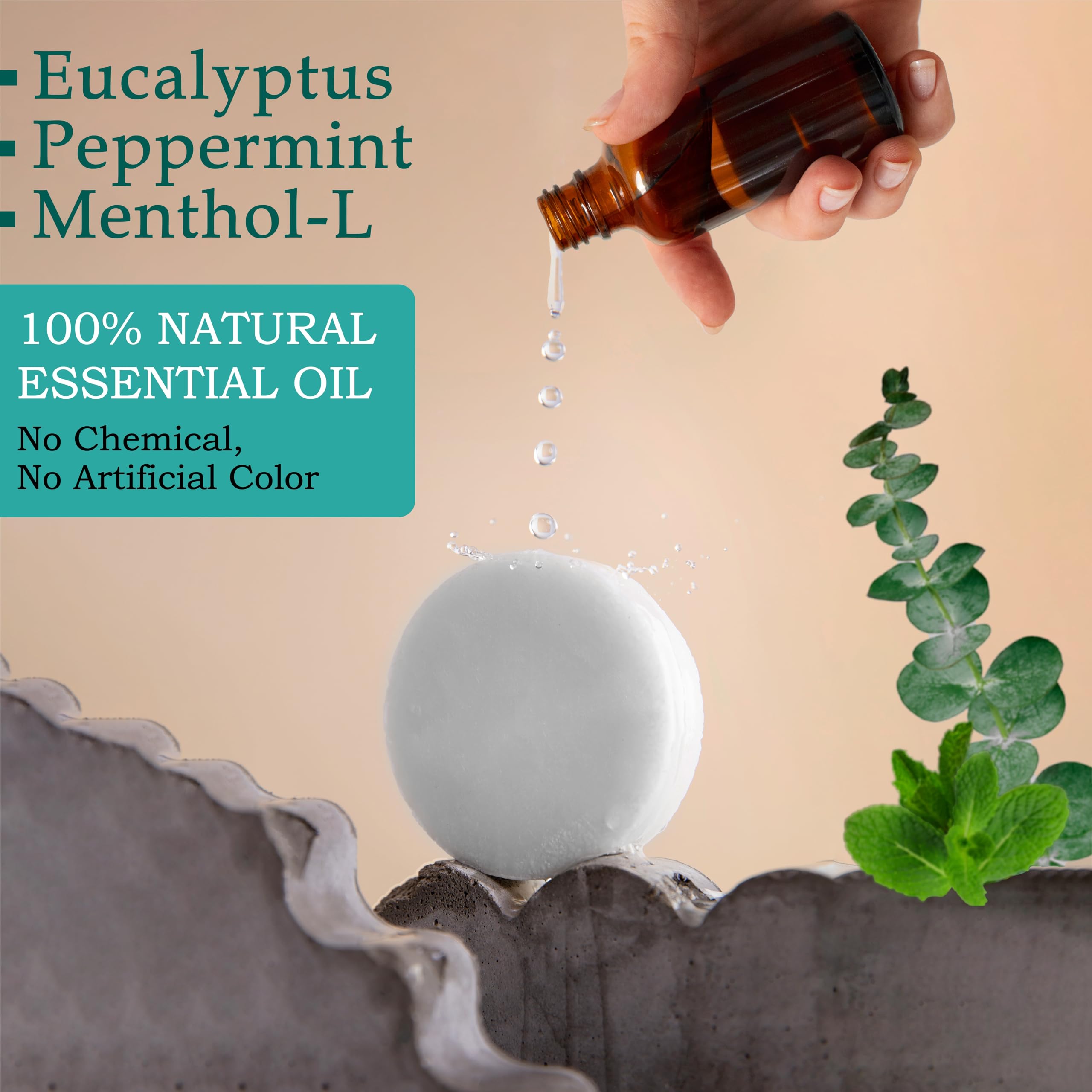 White Barn Shower Steamer |Sea - Jasmine Eucalyptus 6 Count