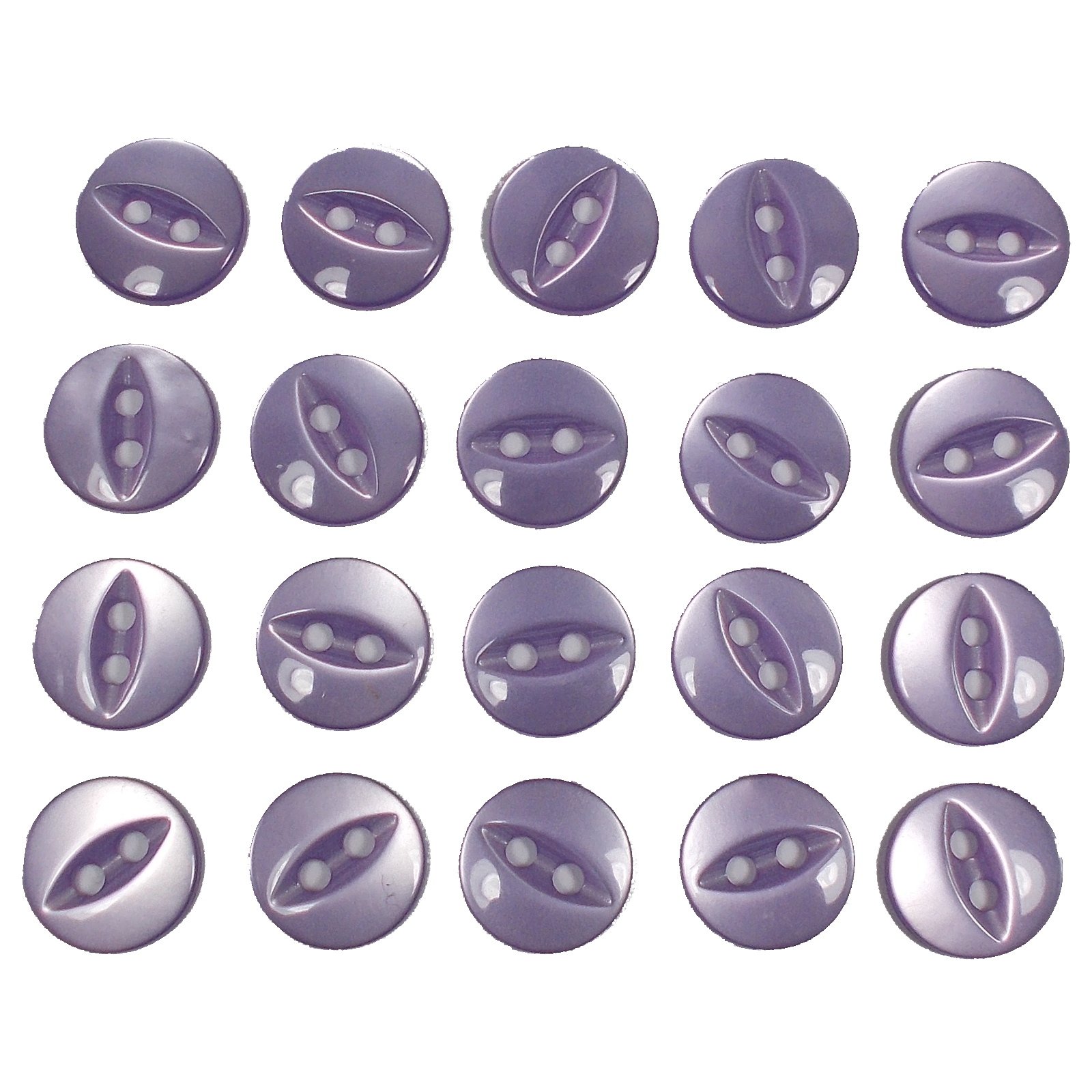 Fisheye Basic Buttons 19mm (Lilac, 20)