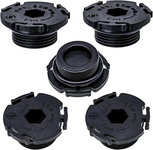 5 tapones de drenaje de aceite de motor con junta tórica 11137605018 apto para tracción trasera BMW 228i 320i 328i 428i 528i 528i X1 X3 Z4