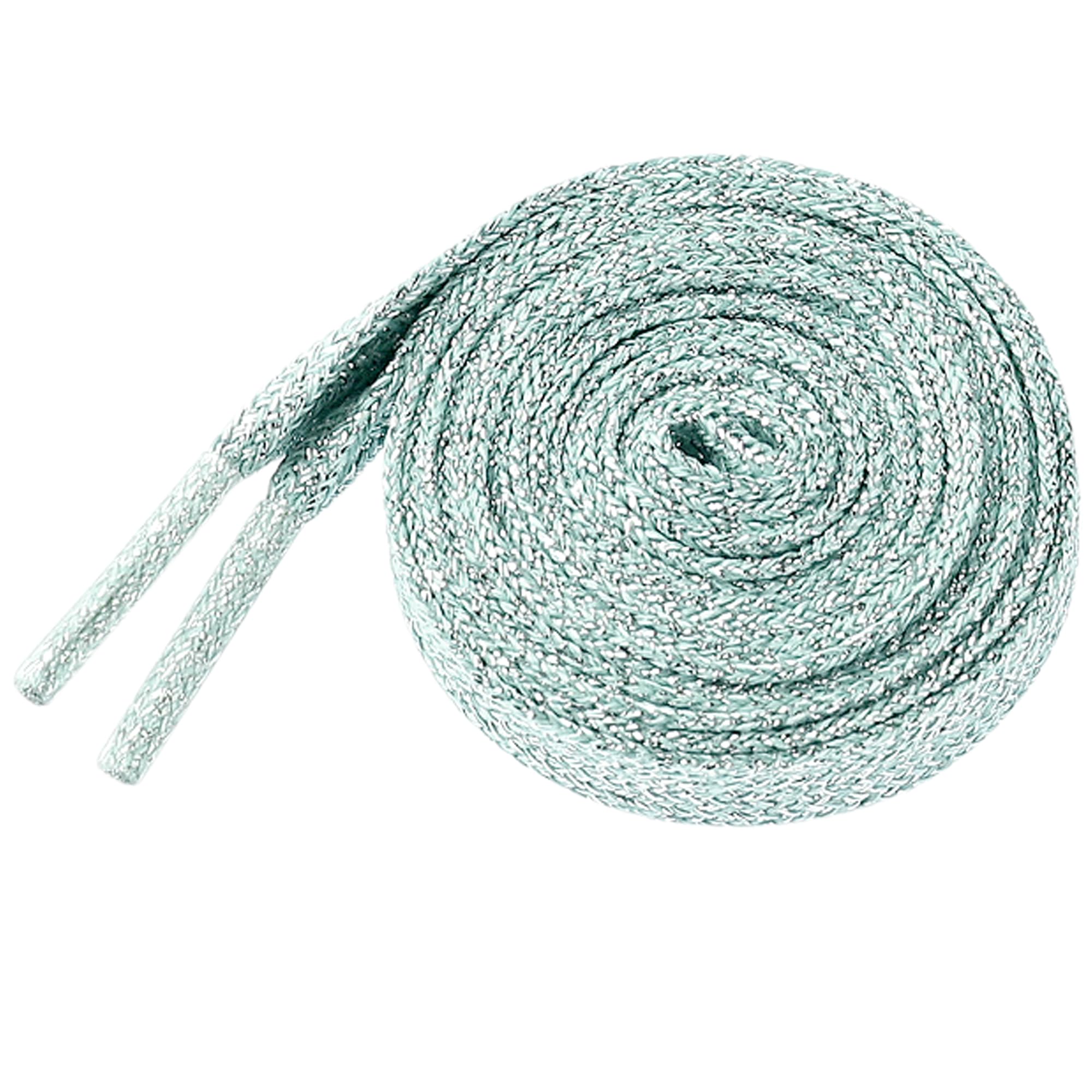 Elerevyo 1 Pair Glitter Shiny Metallic Flat Shoelaces, Colorful Sequin Sparkling Shoestrings Laces for Sneakers