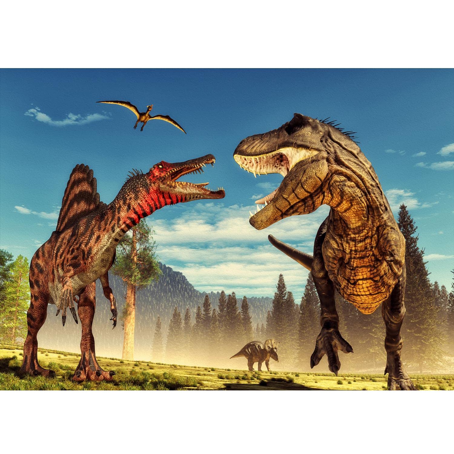 Runa Art C Wallpaper 396 X 280 M Hildren's Room Dinosaurs Non-Woven Decoration Print Wall Mural Living Room - Made In Germany - Olorful 9481012A