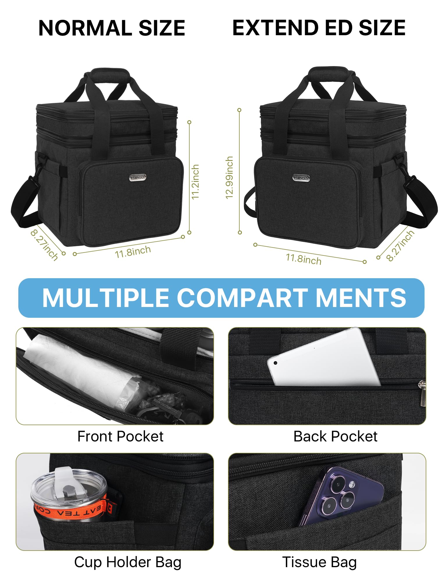 Amazon.com: ESMNOAN 21L Insulated Large Lunch Bag - Adults