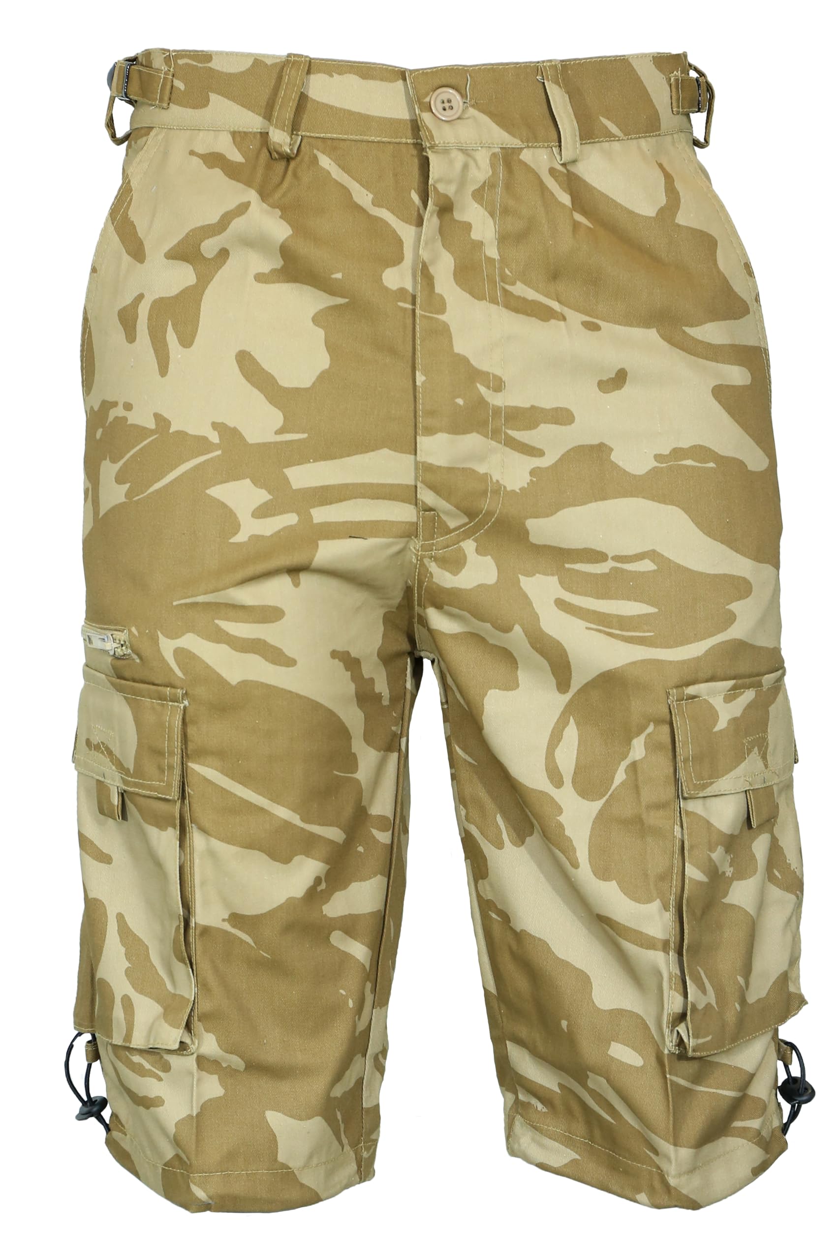Dallaswear Camo Safari Combat Military Summer Shorts W-30-44 5 Colours!! (30, Desert camo)