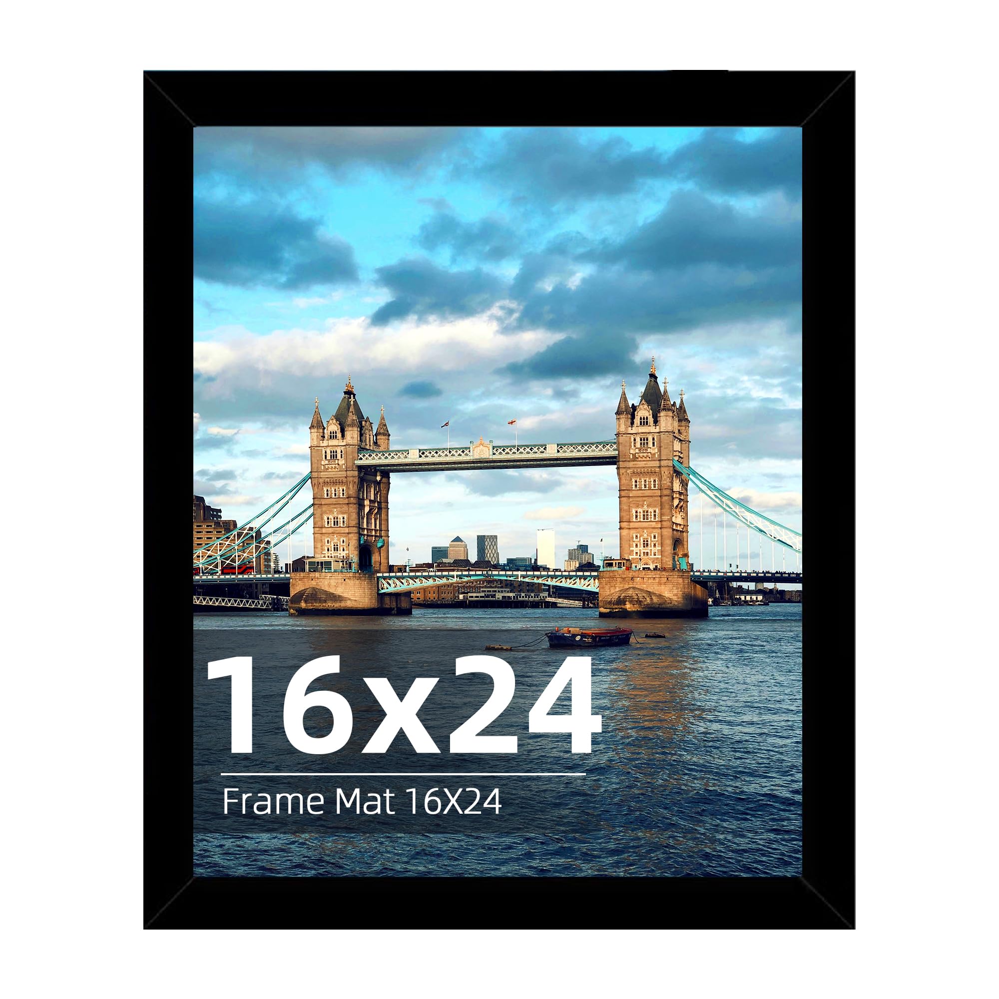 19x24 Poster Frame Picture Frames with Mat for Wall Hanging/Landscape and Portrait Photo Display