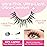 BEPHOLAN Ultra-thin False Eyelashes 10 Pairs Eyelash Pack False Lashes Natural look Lash Strips Lightweight Lashes with Soft Clear Band(CCS115)