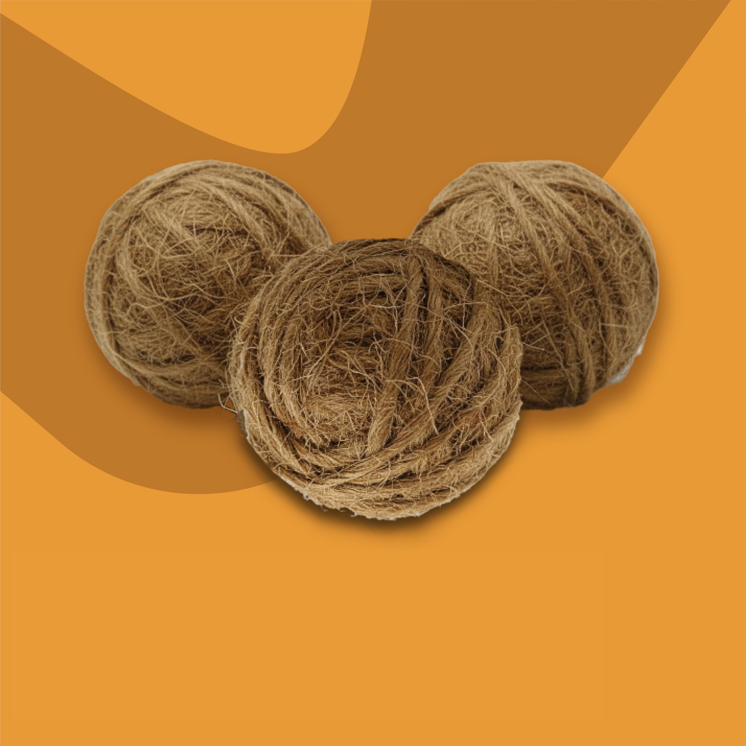 Natural Coconut Husk Coir Dog Chew Ball Toy – Eco-Friendly, Non-Toxic, Durable Rope Coil for Teething, Dental Cleaning & Aggressive Chewers