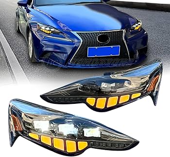 Amazon | HCMOTIONZ レクサス IS ヘッドライト三眼LED 流れる
