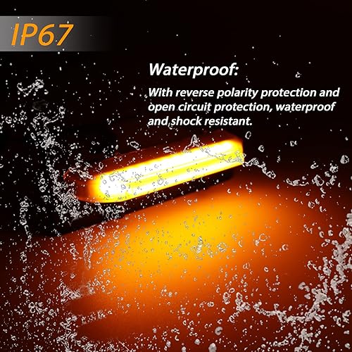 Miniatura 6 de Juego de 5 luces LED ámbar para parrilla delantera, accesorios compatibles con arnés de cableado deportivo 2021 2022 2023 F150 XLXLTXLT