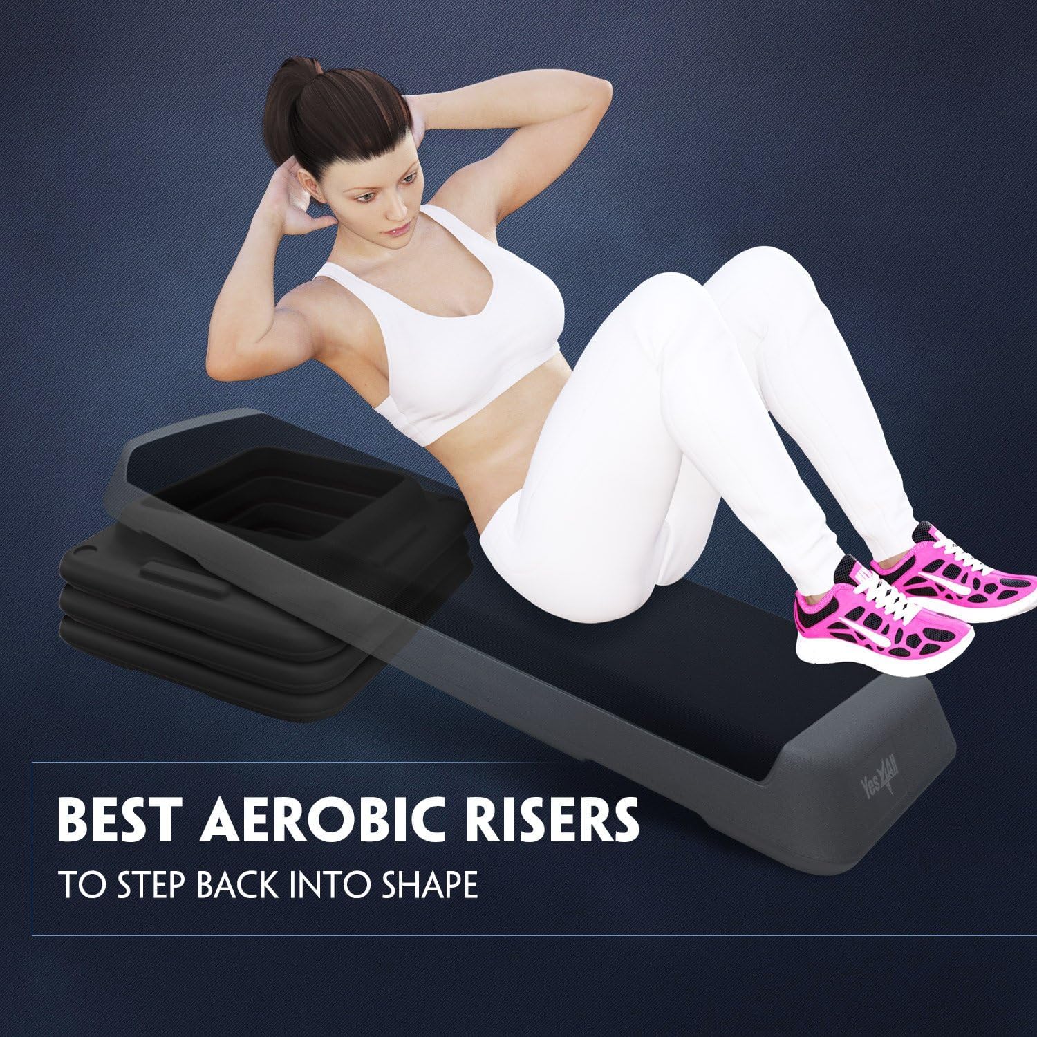 Step Aerobico Regolabile Yes4All - Piattaforma Fitness Per Casa E Palestra - Foto 7