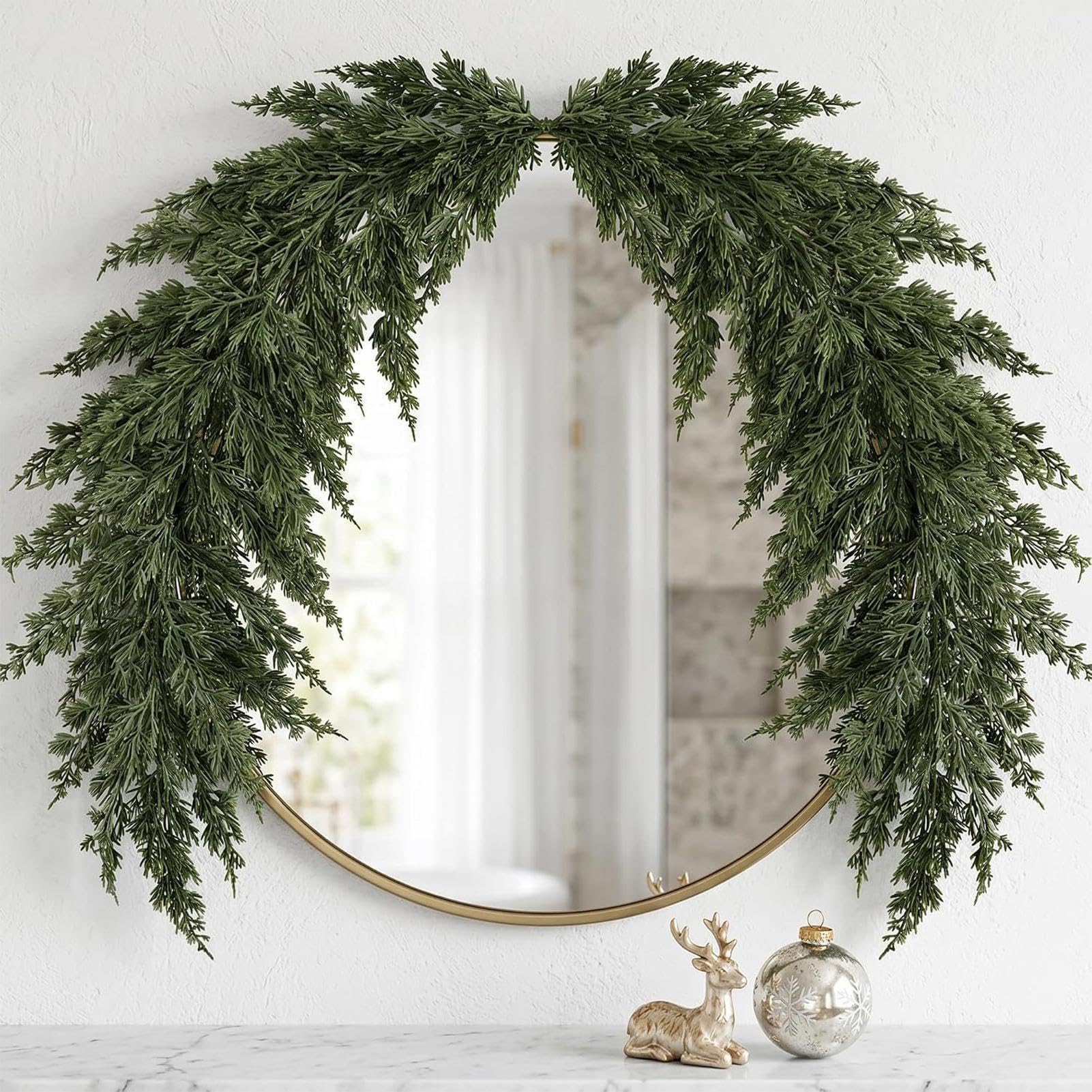 Weihnachts-Türdeko Swag 120 cm realistische künstliche Party-Outdoor-Deko