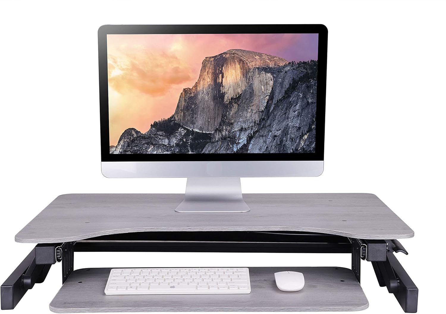Fеаturеd Prоduсt Rocelco 32 Height Adjustable Standing Desk Converter - Quick Sit Stand Up Dual Monitor Riser - Gas Spring Assist Tabletop Computer Workstation - Large Retractable Keyboard Tray - Grey (R ADRG) ❤ Crаzу Dеаlѕ Rocelco 32 Height Adjustable Standing Desk Converter - Quick Sit Stand Up Dual Monitor Riser - Gas Spring Assist Tabletop Computer Workstation - Large Retractable Keyboard Tray - Grey (R ADRG)