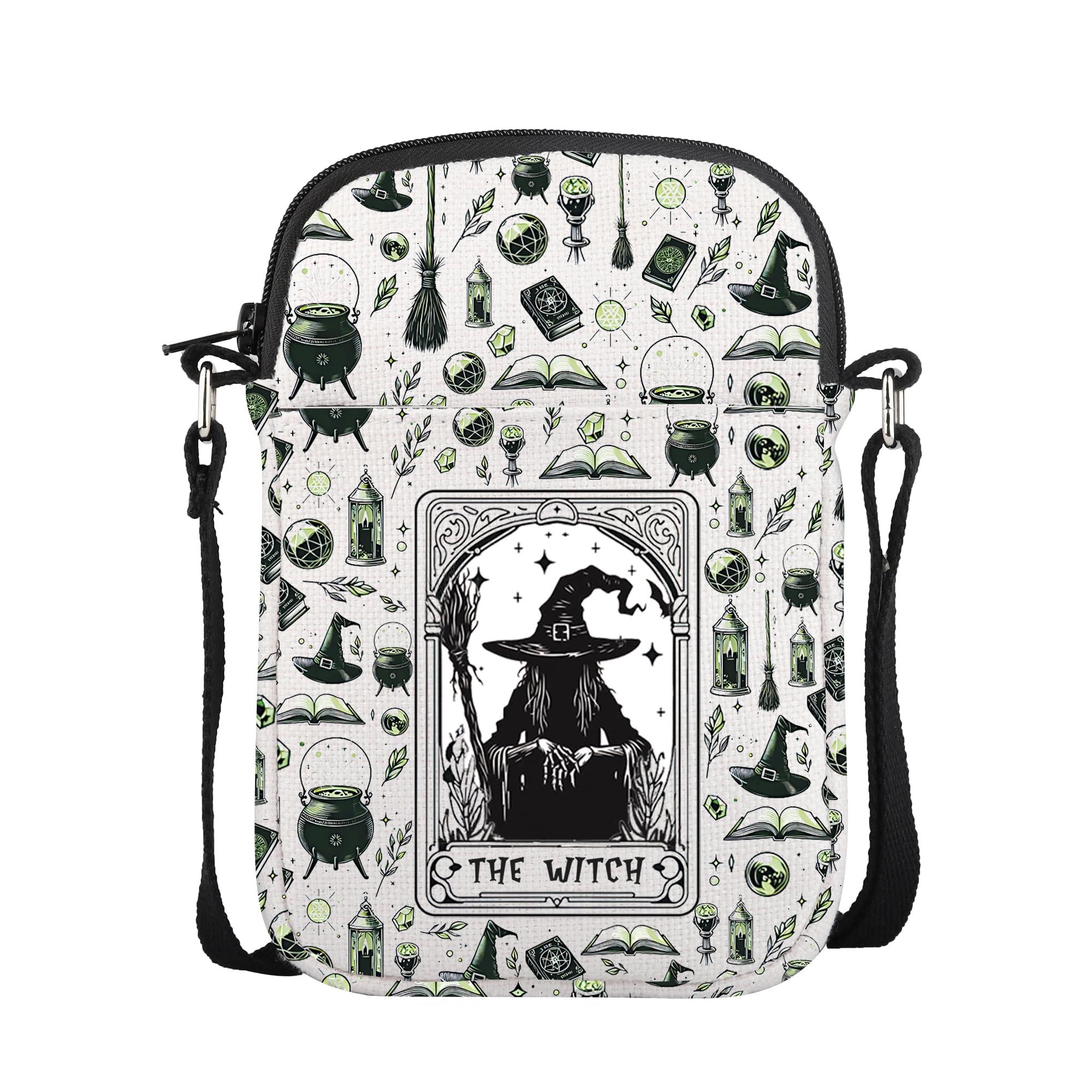 AKTAP Witch Gift Ideas Witchy Mini Crossbody Bag Witch Theme Gifts Witchcraft Gifts Wiccans Inspired Cell Phone Wallet