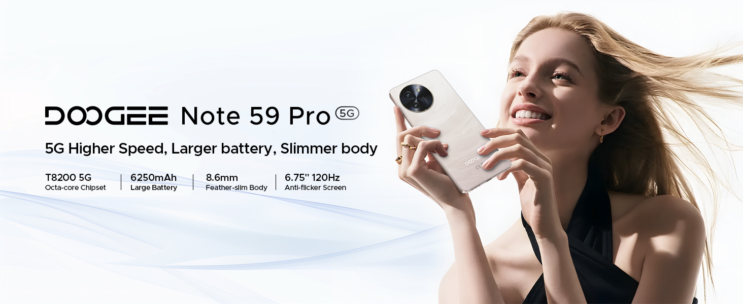 DOOGEE Note 59 128GB/32GB 5G対応 simフリー Amazon | DOOGEE Note 59 5G対応 スマホ 本体 SIMフリー