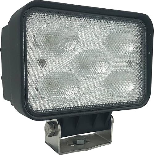 Tiger Lights TL175F - Luz de inundación rectangular LED de 12 V, compatible conrepuesto para Agco Hesston 8200, 8400, 8500 70264105, 70264104,