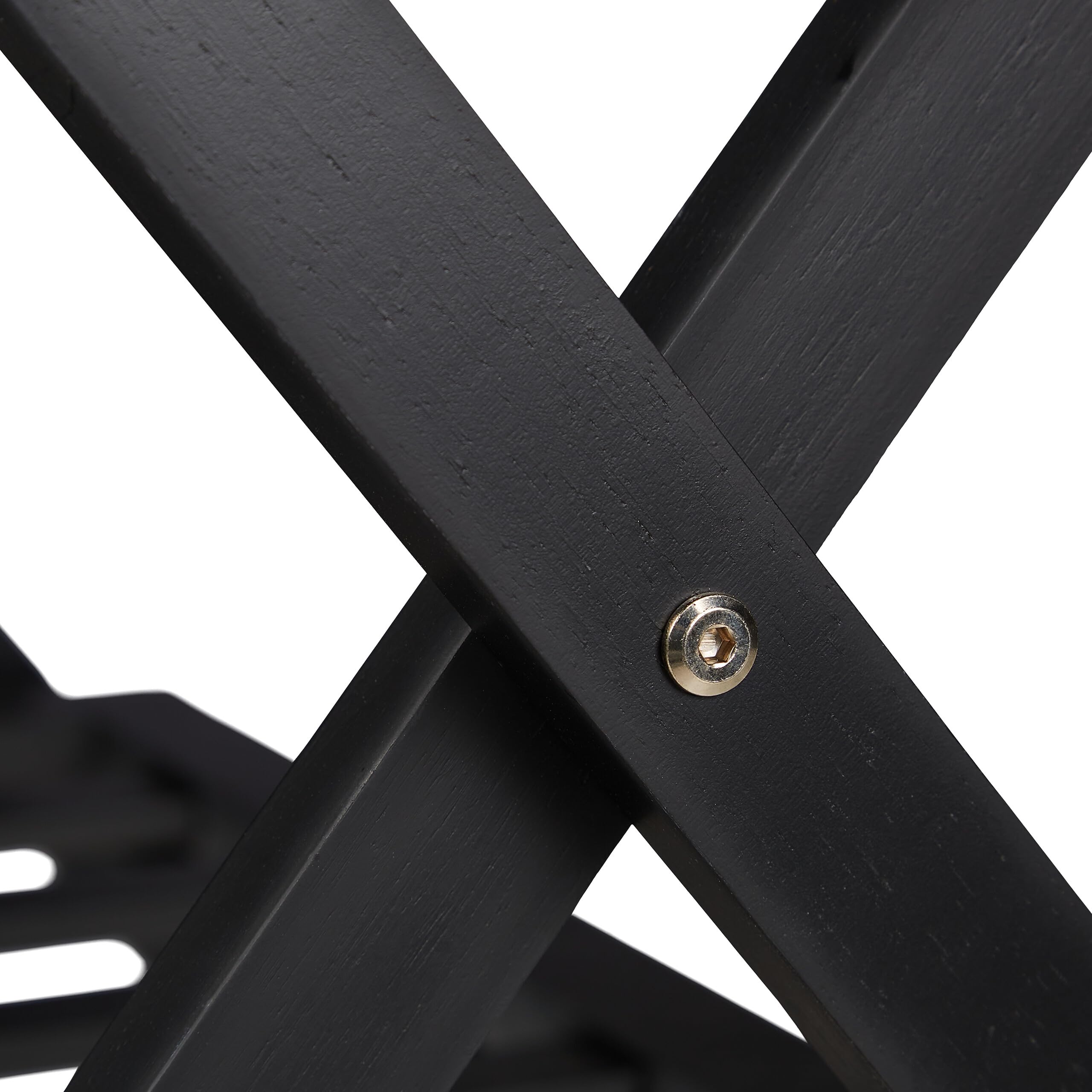 Relaxdays Pack 2 Soportes Maletas, Taburetes Equipaje Plegables, 54x66x45 cm, Portabultos Madera Hotel, 2 Baldas, Negro