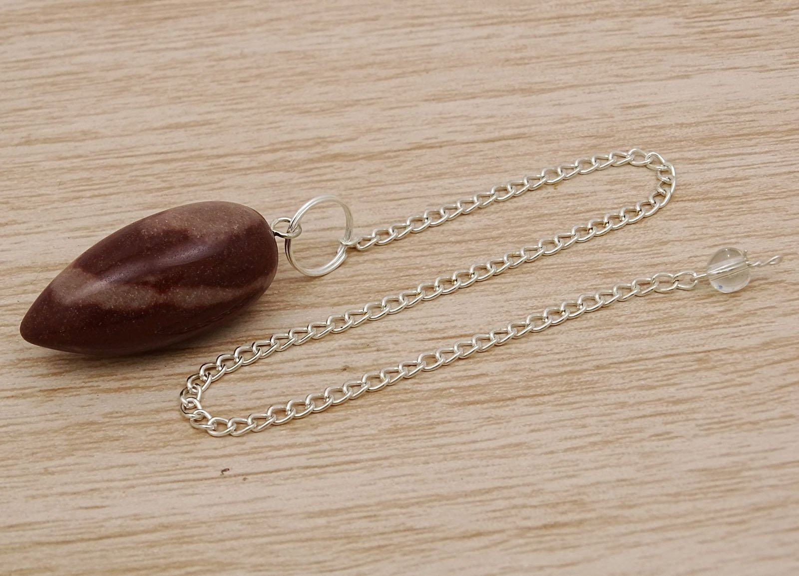 Harmonize Beginner Narmada Stone Teardrop Meditation Balancing Pendulum Dowsing Energy Generator