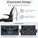 Primy Drafting Chair Tall Office Chair with Flip-up Armrests Executive Ergonomic Computer Standing Desk Chair with Lumbar Support and Adjustable Footrest Ring (Black)