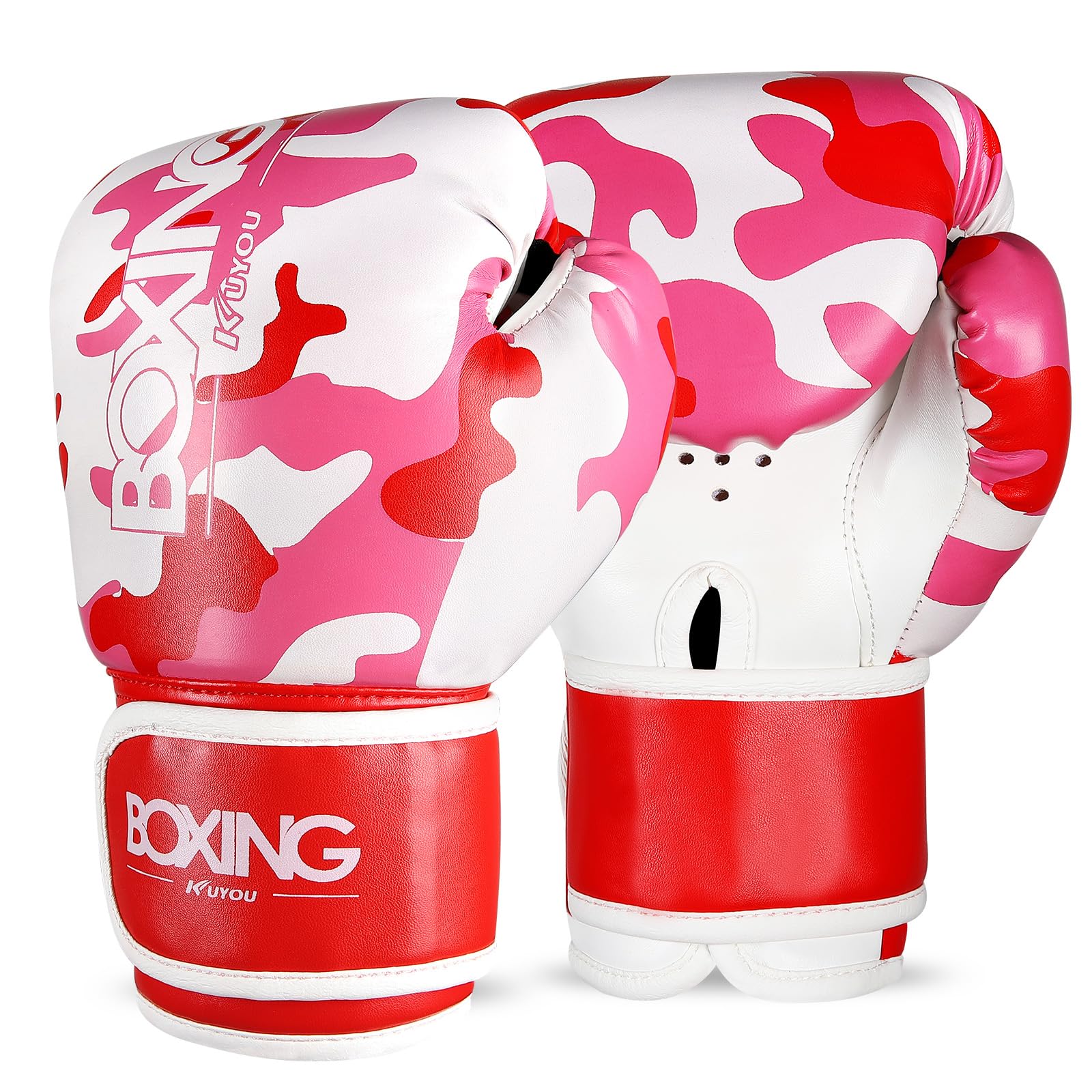 Kids Boxing Gloves, Boxing Gloves for Children 3-9 Youth Boys Girls Toddler PU Cartoon Sparring Training Boxing Gloves for Punching Bag, Kickboxing, Muay Thai, MMA