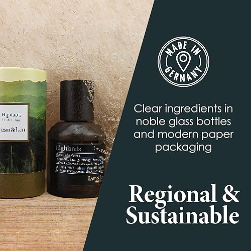 Miniatura 6 de Eau de Toilette Highlands para hombre de Jean&Len, aroma masculino e informal con notas de bergamota, herbácea y musgo, vegano, fabricado en