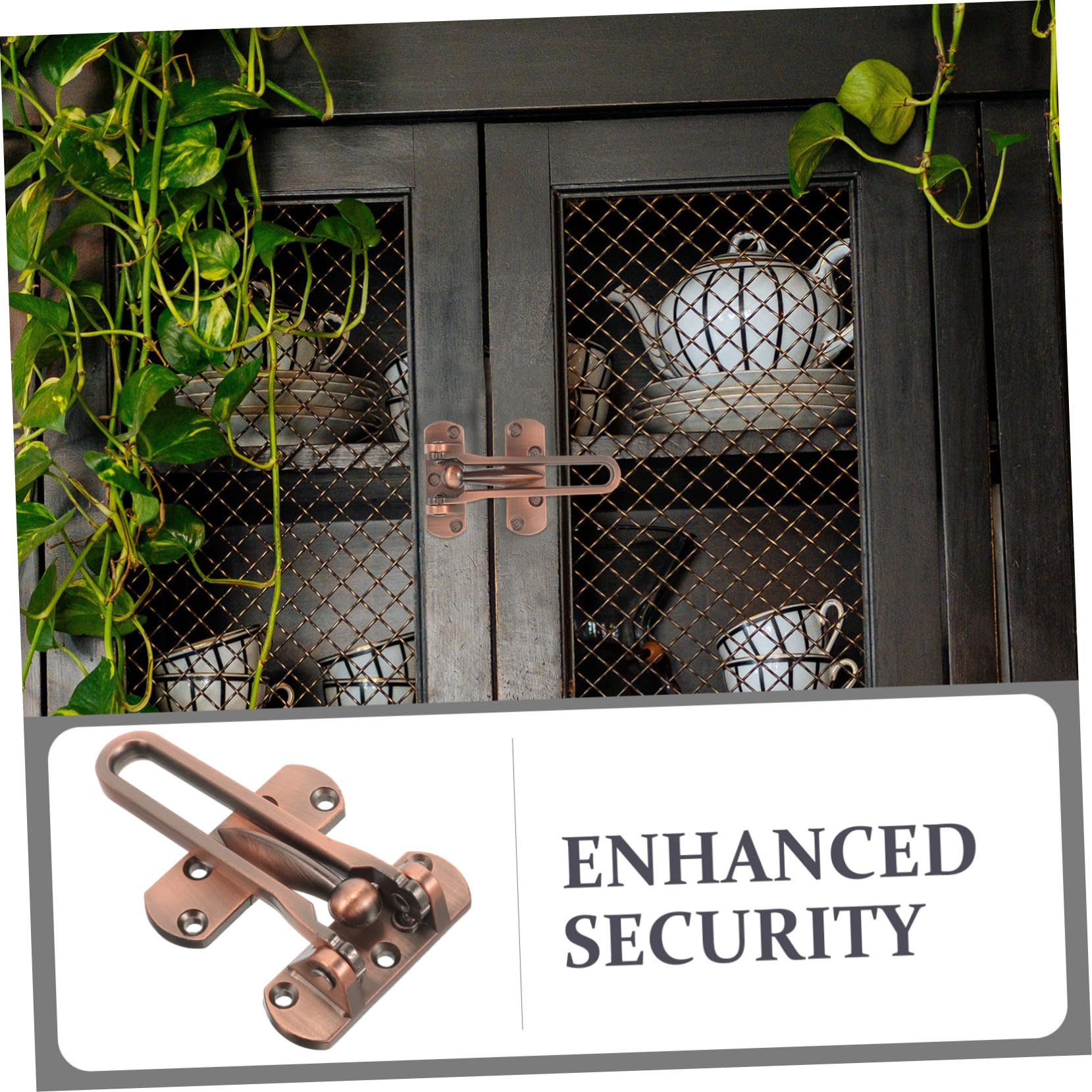Operitacx 5 Pièces Boulon de porte antivol verrouillage de la porte loquet Sécurité de verrouillage de porte depuis serrures pour porte intérieure serrure de renfort de porte Alliage de zinc