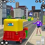 Modern TukTuk Rickshaw Driver: Real 3D Auto Loader & Food Truck Simulator - Offline City Driving Adventure Game