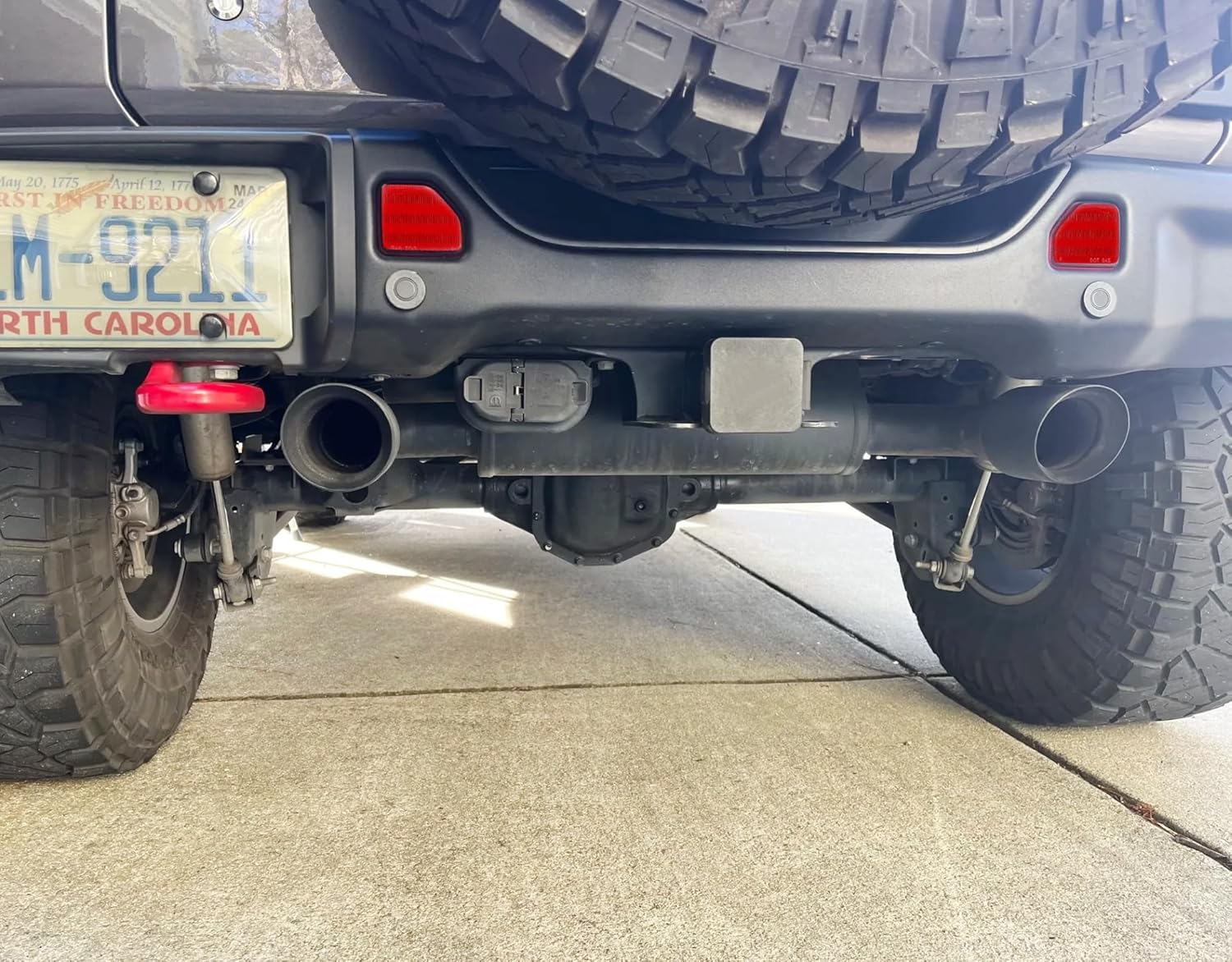 iJDMTOY OE-Spec Dark Red Lens Rear Bumper Reflector Lenses Compatible With Jeep 2018-up Wrangler JL Sahara Rubicon MOAB Trims ONLY, OE-Spec LH RH Assembly