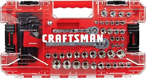 Miniatura 5 de CRAFTSMAN Versastack - Juego de herramientas mecánicas de 14 y 38 pulgadas, 71 piezas (CMMT45171)