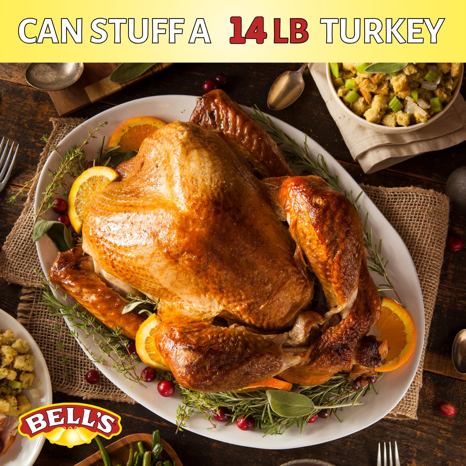 Bell's Traditional Stuffing Mix, 12 oz Box – Classic New England Recipe – Made with Bell's Seasoning – Ideal for Poultry, Pork & Holiday Meals