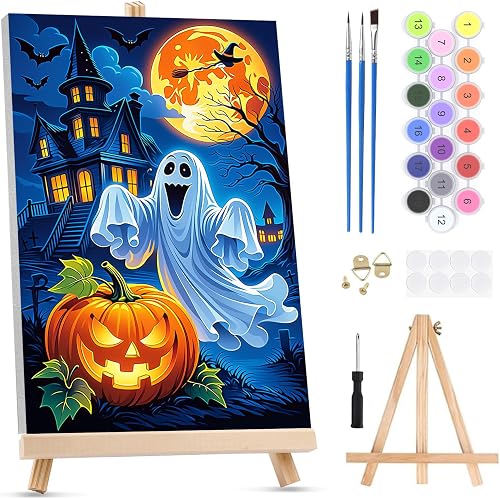 QENSPE Halloween Peinture par Numéros pour Adultes sur To…