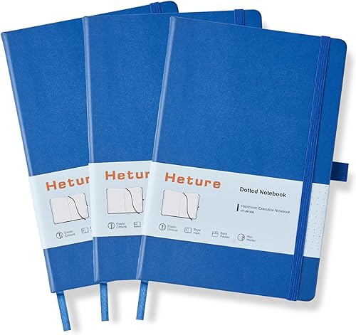 Miniatura 13 de Heture Cuadernos de tapa dura, cuadernos rayados A5 para escribir 160 páginas, 8.2 x 5.5 pulgadas, cuadernos clásicos rayados para