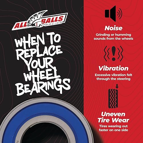 Miniatura 6 de All Balls 25-1691 Juego de rodamientos para ruedas delanteras.