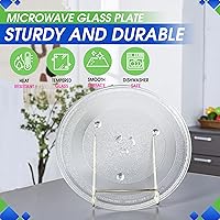 Vista 2 de Placa de repuesto para microondas de 11.25 pulgadas para GE WB49X10097 Samsung DE74-20102B - Placa giratoria de vidrio para microondas, plato
