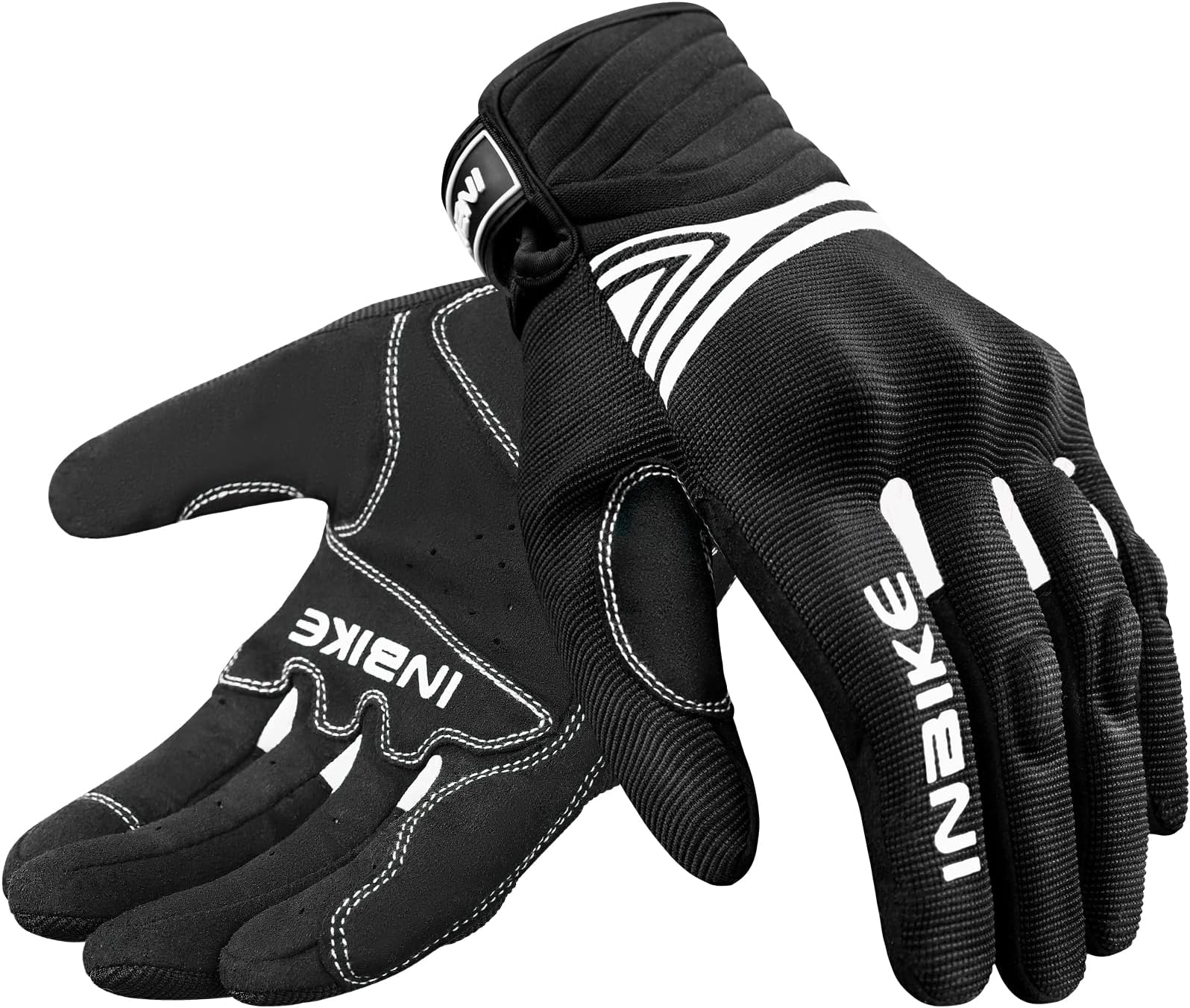 INBIKE Motorcycle Gloves for Men Breathable Touchscreen Hard Knuckle Full Finger Cycling Mountain Bike Riding