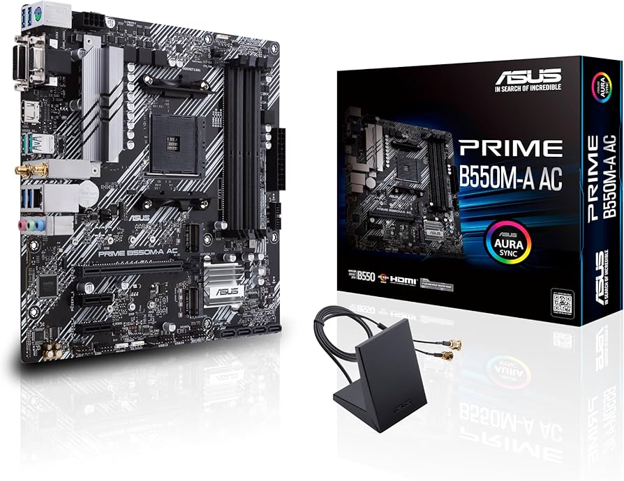 Amazon.com: ASUS Prime B550M-A AC AMD AM4 (3rd Gen Ryzen™) Micro