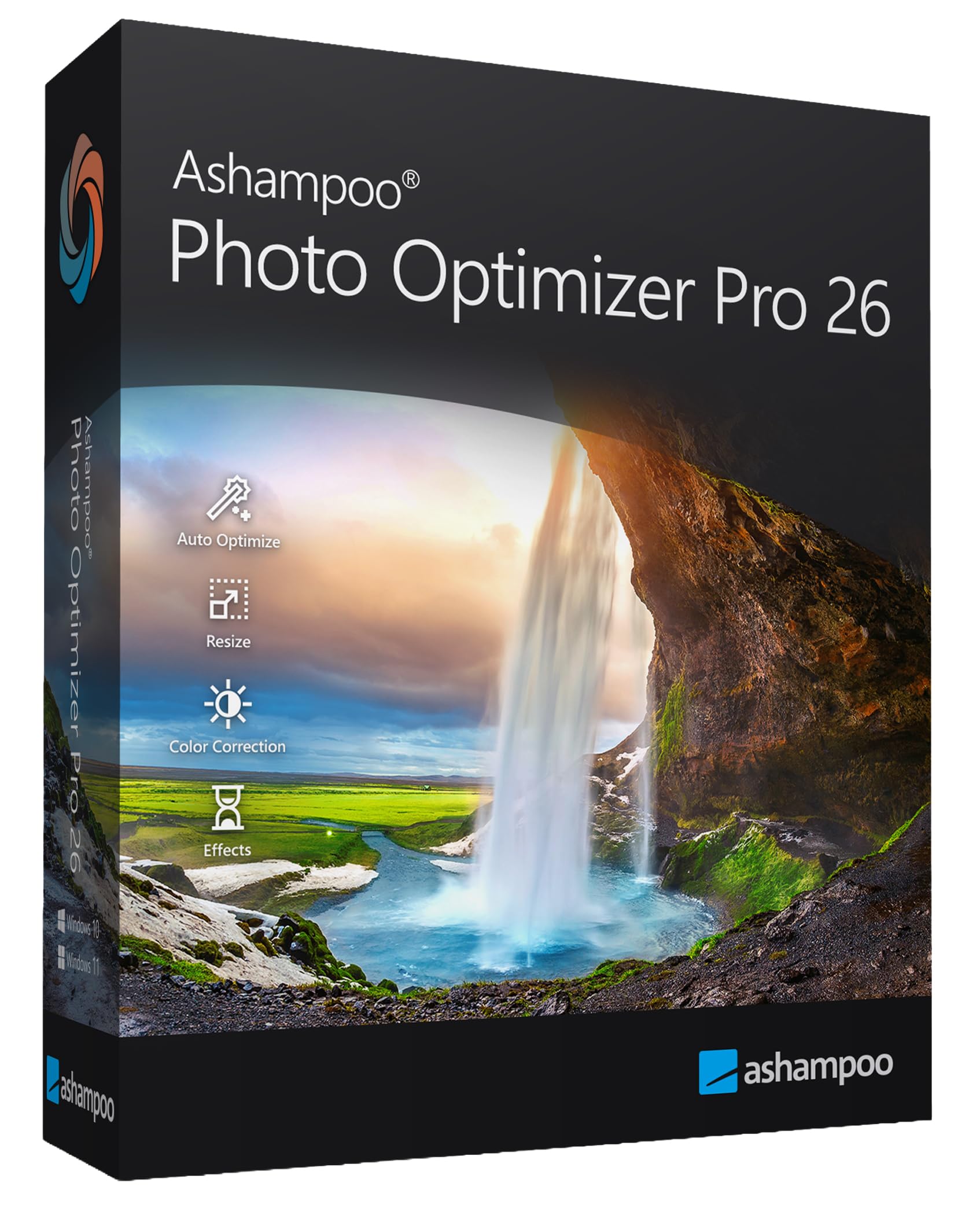 Photo Optimizer 26, Bildbearbeitungssoftware, Automatische Fotobearbeitung, Bildkorrektur per Klick, Stapelverarbeitung, Perspektivkorrektur & Porträt-Retusche, für Win 11/10