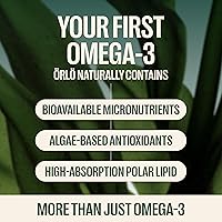 Vista 7 de Orlo DHA PRENATAL - Suplemento prenatal DHA Omega 3 - Omega3 de triple fuerza - DHA vegano y aceite omega-3 de algas EPA - Apoya el desarrollo
