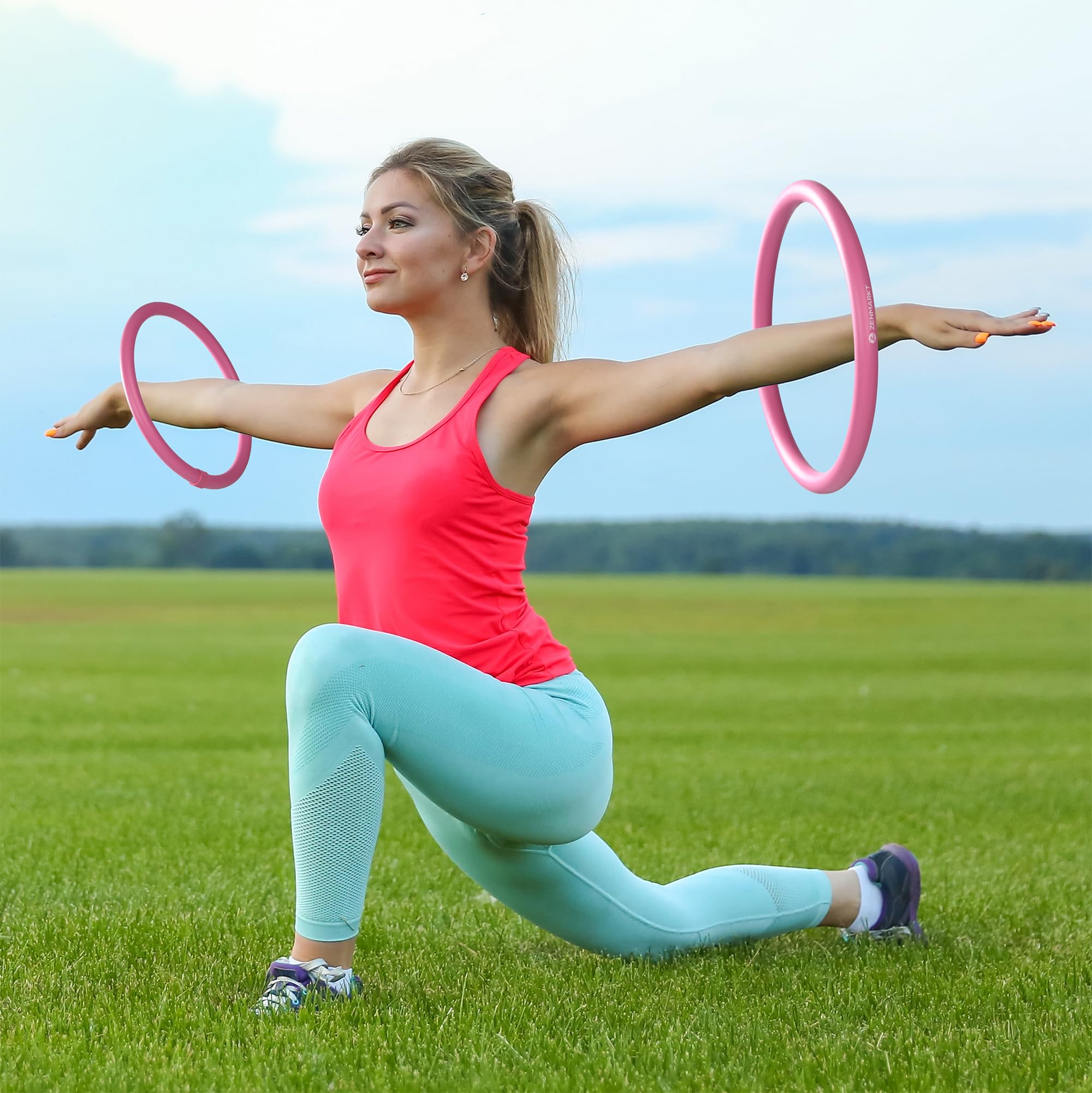 Mini hula hoop per adulti, rinforza braccia e spalle, hula hoop ponderato per esercizi divertenti della parte superiore del corpo, attrezzatura fitness leggera e portatile per allenamenti efficaci