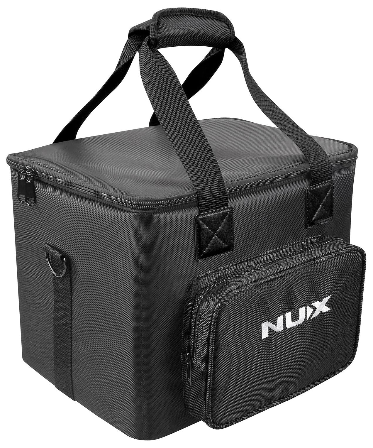 Nu-X Sac de Transport AC-25 | Étui de Transport rembourré pour amplificateur Acoustique avec bandoulière, Double poignée, Poche Avant zippée, Sac de Transport de Protection léger pour Le Transport et
