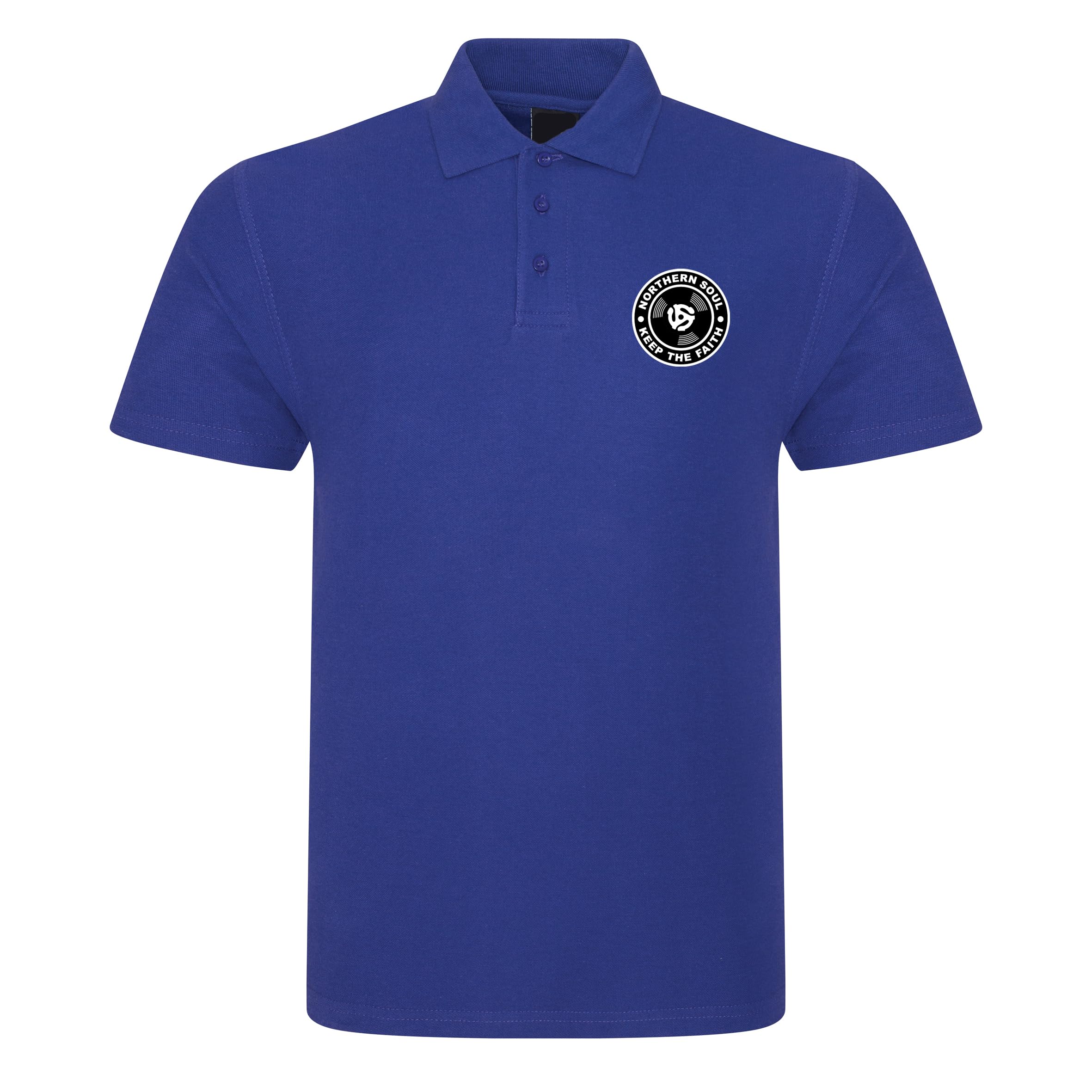 Apm Apparel Men's Purple Northern Soul Vinyl Record Records Keep The Faith Polo Shirt Ska Mod Casual (Uk, Alpha, Xxl, Regular, Regular, )